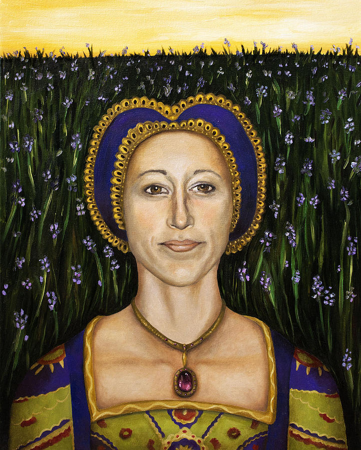Lavender Painting - Lady Lavender by Leah Saulnier The Painting Maniac Lavender Painting - Lady Lavender by Leah Saulnier The Painting Maniac