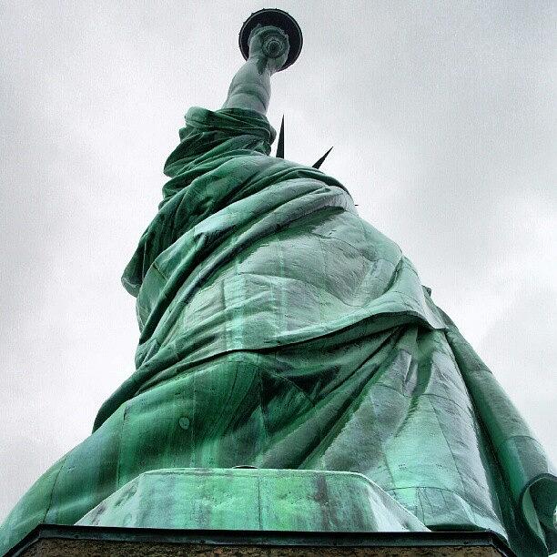 Lady Liberty Keeping An Eye On New York Photograph by Reid Nelson
