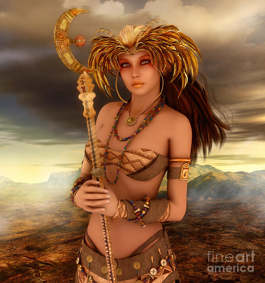 Fantasy Digital Art - Lady of Fantasy by Jutta Maria Pusl