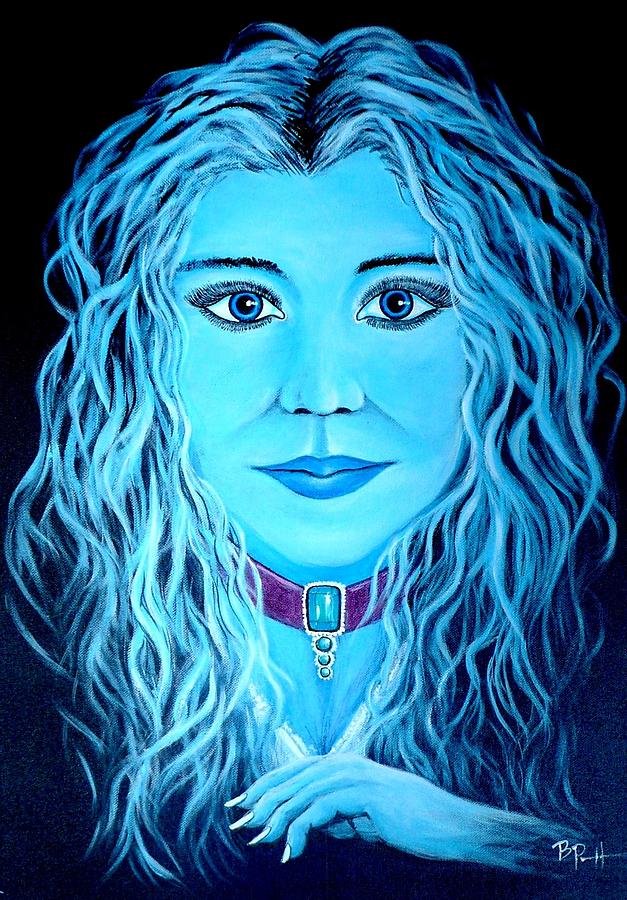 Crystal Lady Is A Man Lady of the Crystal Blue Painting by Bob Patterson - Fine Art America