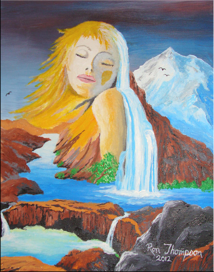 Nature Painting - Lady of the Mountain by Ron Thompson