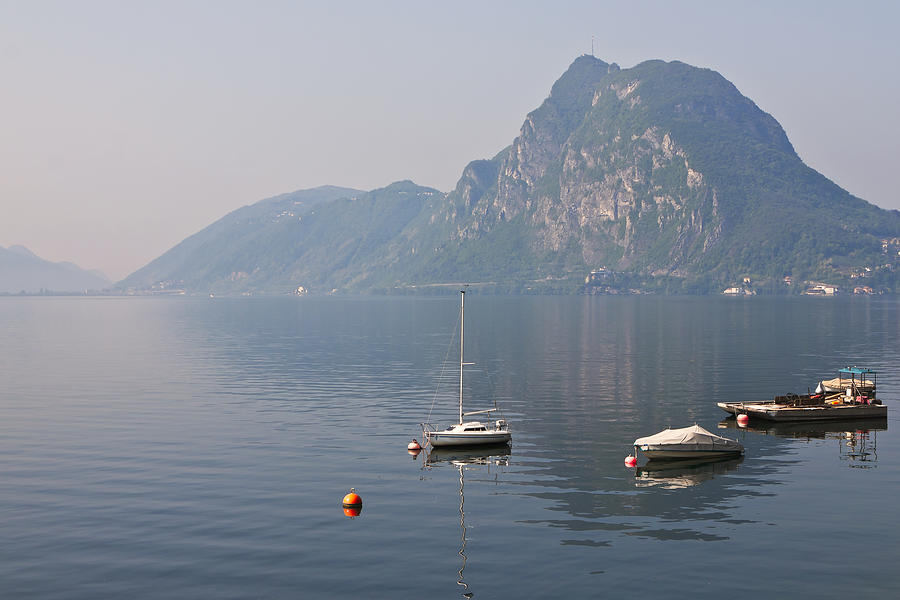 Nature Photograph - Lago di Lugano by Joana Kruse