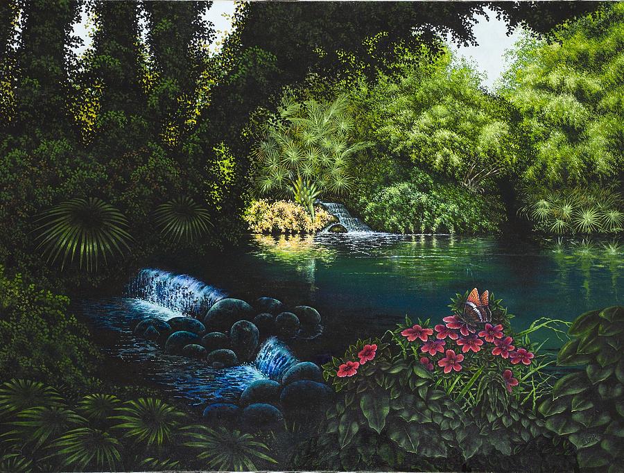 Lagoon Painting by Michael Frank