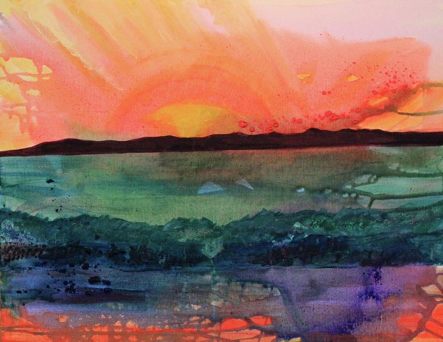 Laguna Beach Sunset Painting by Barbara Cornelius - Fine Art America