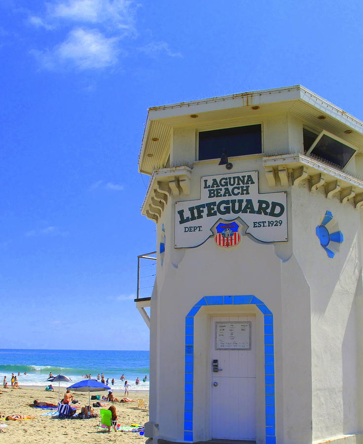 Laguna Lifeguard Tower   Photograph by Linda Larson