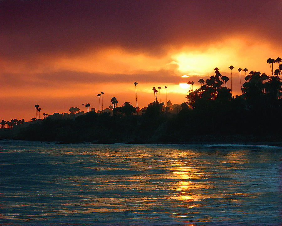 Laguna Sunset Photograph by Timothy Bulone