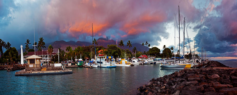 Lahaina harbor Photograph by James Roemmling