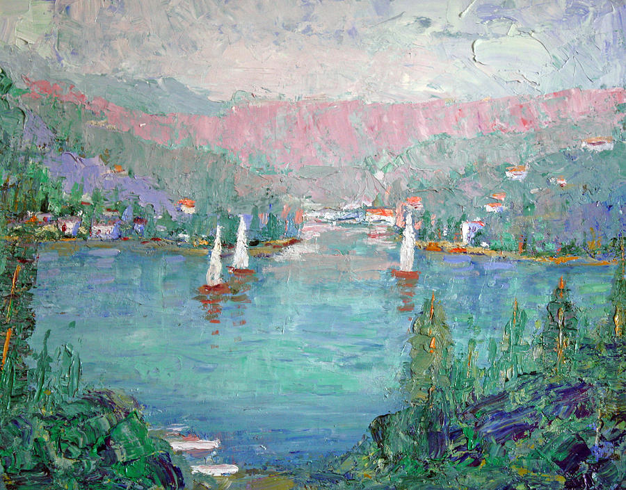 Lake Arrowhead Painting by Benjamin Johnson