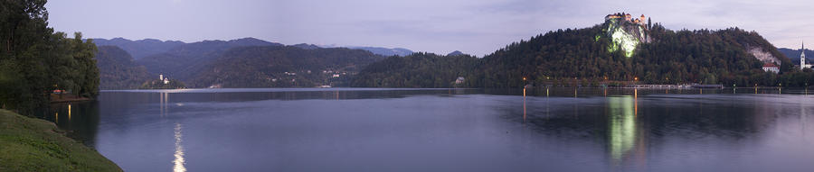 Lake Bleds Island Church And Castle At Dawn Photograph