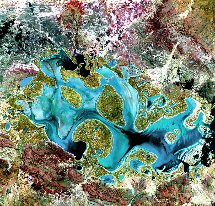Lake Carnegie Photograph by USGS NASA Science Source