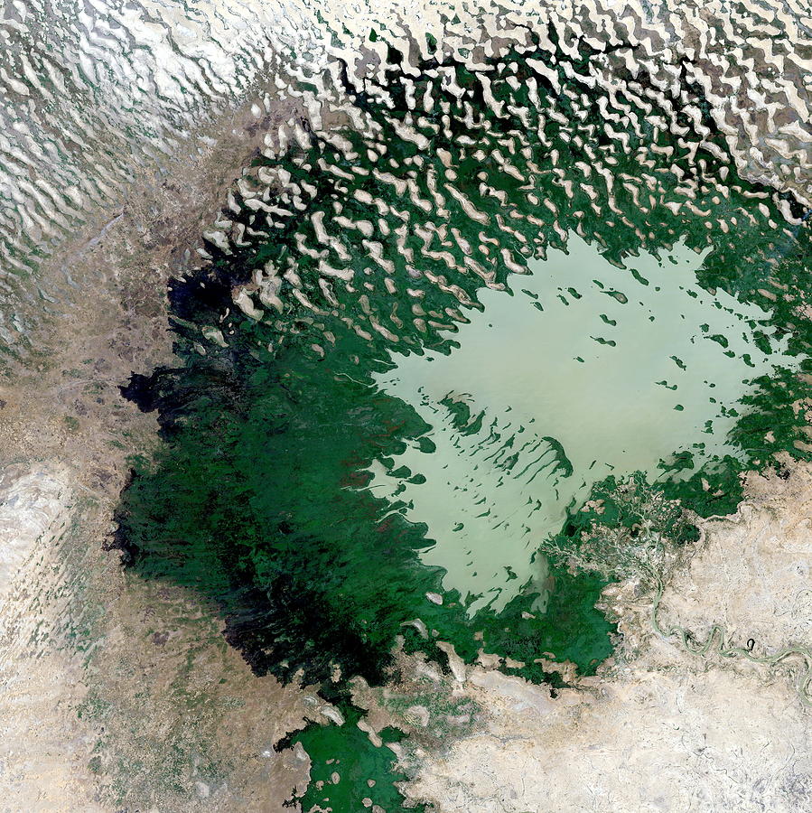 Lake Chad Photograph by Planetobserver