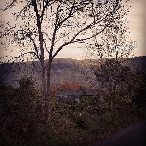 Winter Photograph - Lake District Cottage by Gerard Lupton