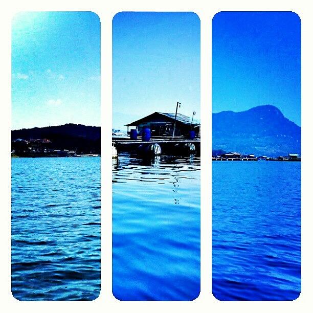 Blue Photograph - #lake  #fishery #mountain #sky #blue by Inas Shakira