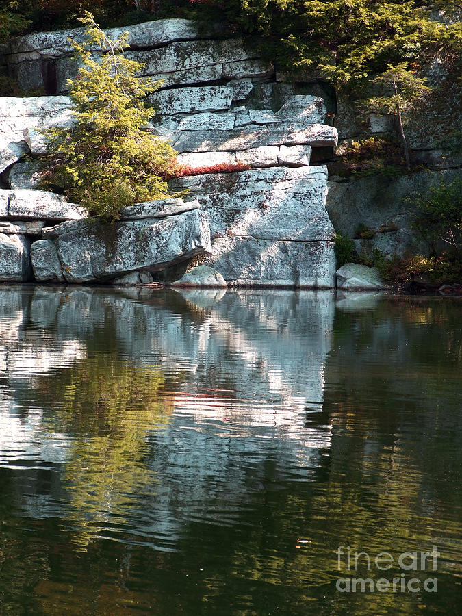Lake Minnewaska Reflections Photograph Photograph by Kristen Fox