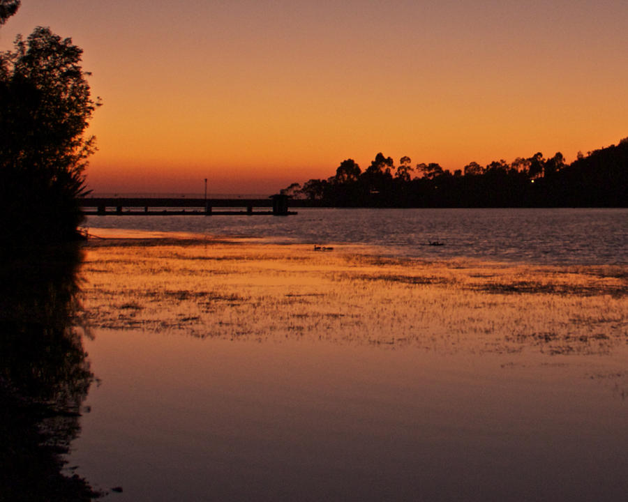Lake Miramar Sunset 2 Photograph by Jeremy McKay