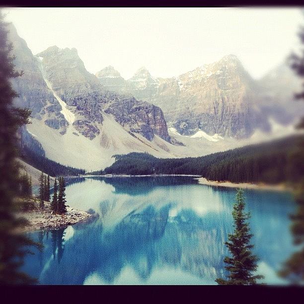 Banff National Park Photograph - Lake Moraine by Candice Walsh