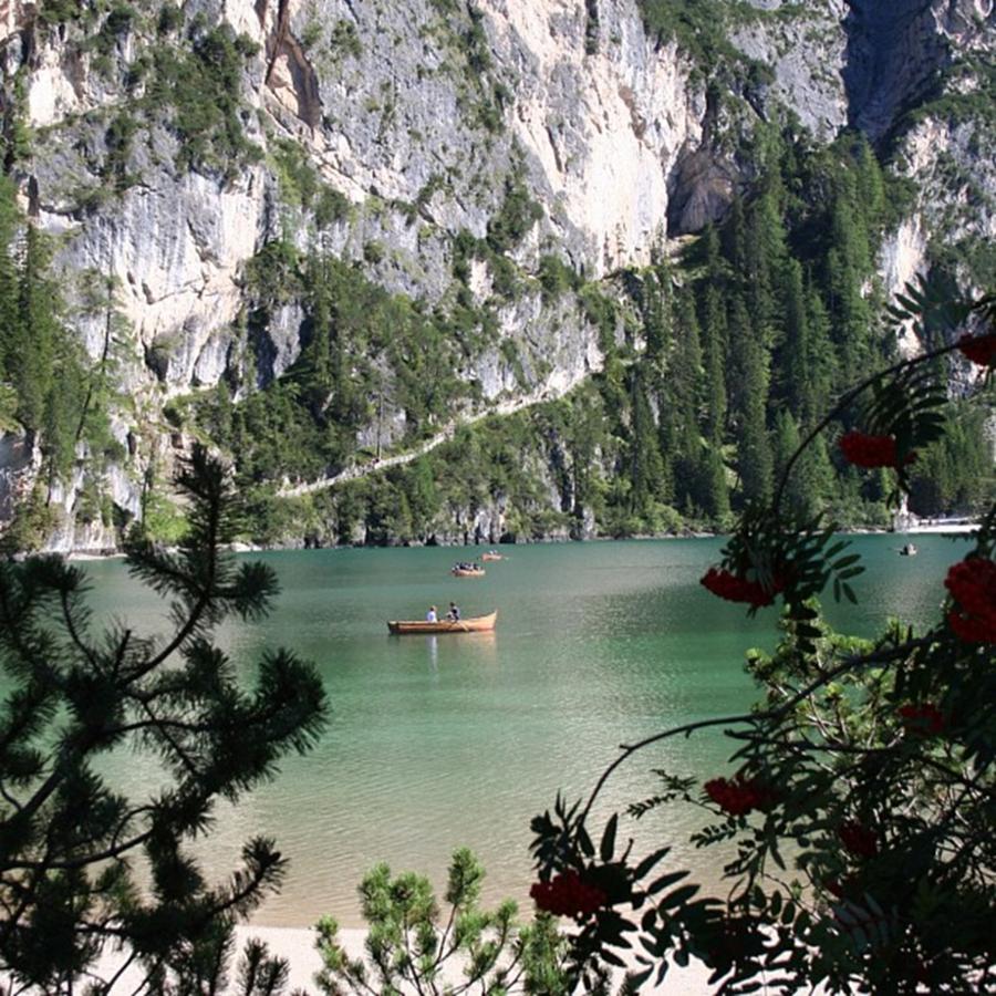 Dolomites Photograph - Lake Of Braies by Luisa Azzolini Dolomites Photograph - Lake Of Braies by Luisa Azzolini