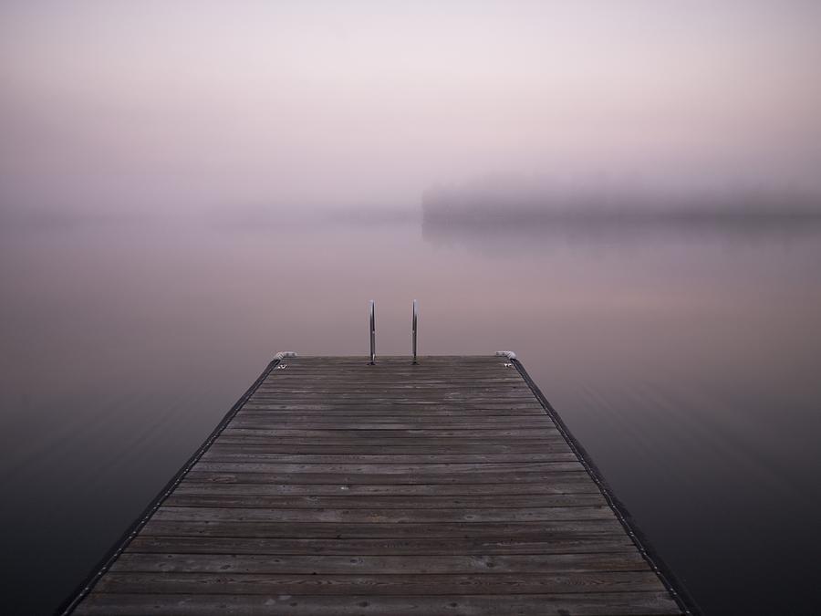 Pier Photograph - Lake Of The Woods, Ontario, Canada, A by Keith Levit