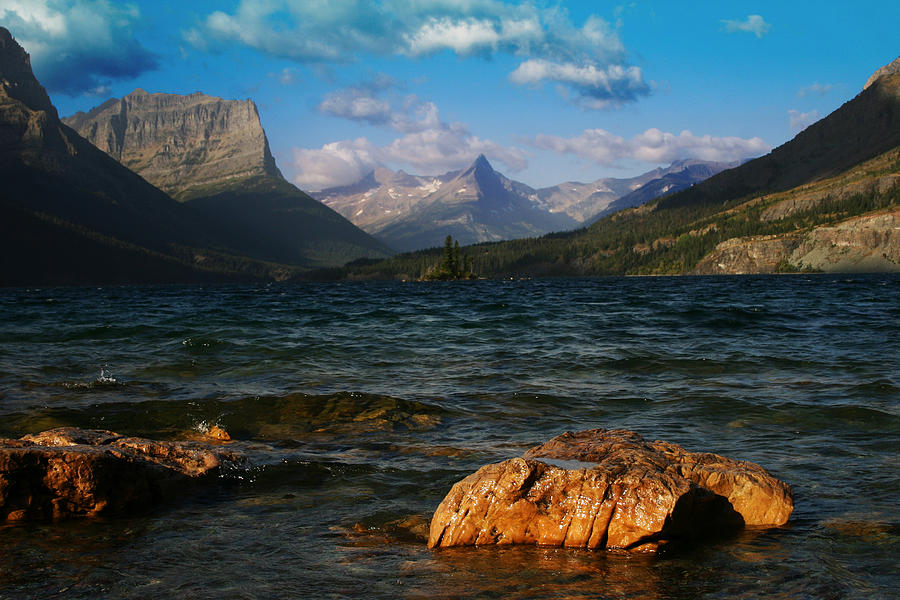 Lake St Mary Glacier National Park Photograph by Benjamin Dahl