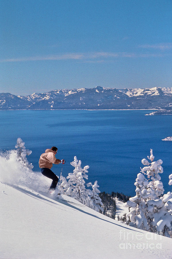 Ski Photograph - Lake Tahoe New Snow by Vance Fox