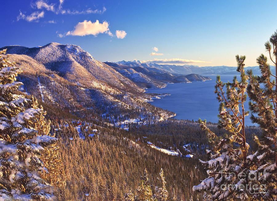 Winter Photograph - Lake Tahoe Winter Afternoon by Vance Fox