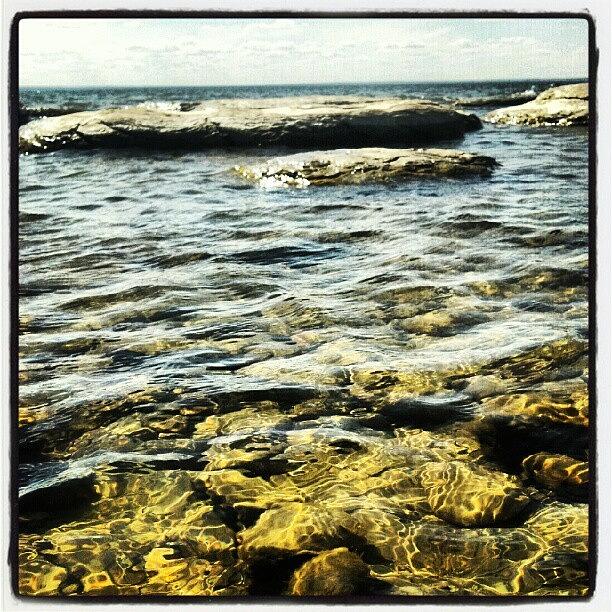 Summer Photograph - #lake #water #rocks #photography by Emily Nielsen