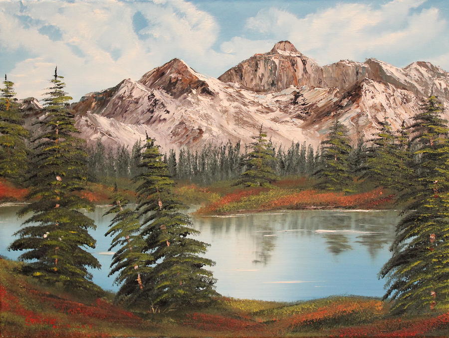 Lakeside Painting by Christie Minalga