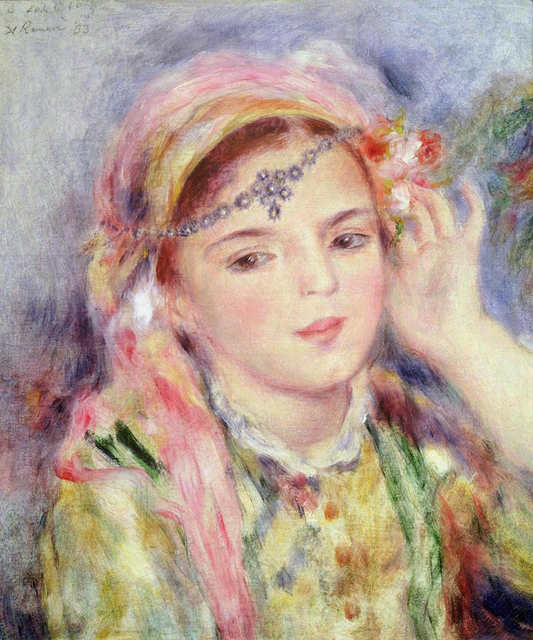 Pierre Auguste Renoir Painting - LAlgerienne by Pierre Auguste Renoir