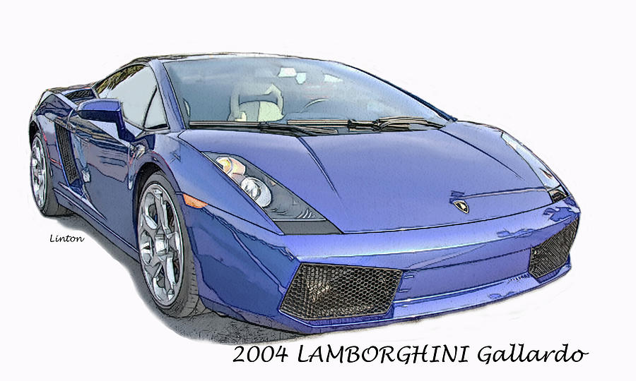 Lamborghini Digital Art by Larry Linton