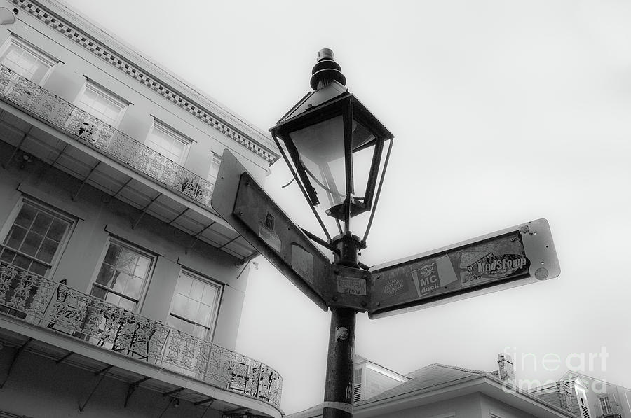 Lamp Post in The Quarter Photograph by Frances Ann Hattier