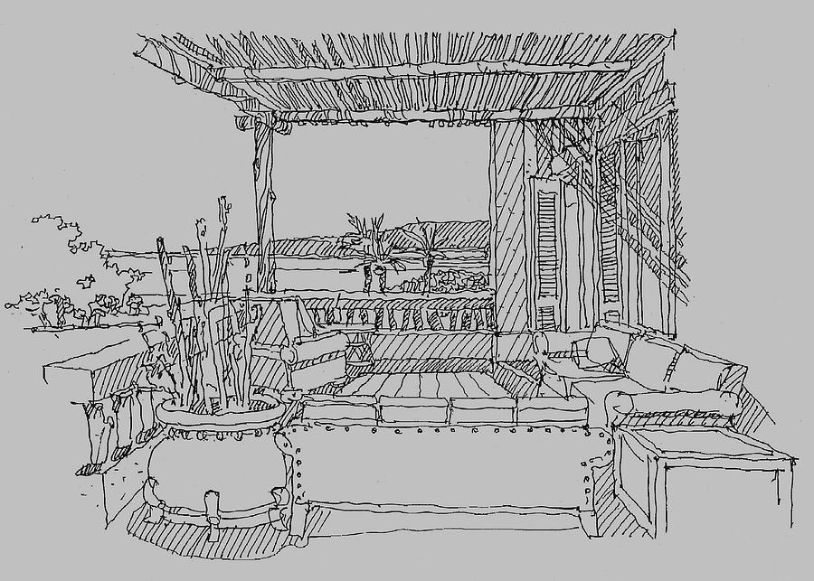 Lanai 1 Drawing by Andrew Drozdowicz