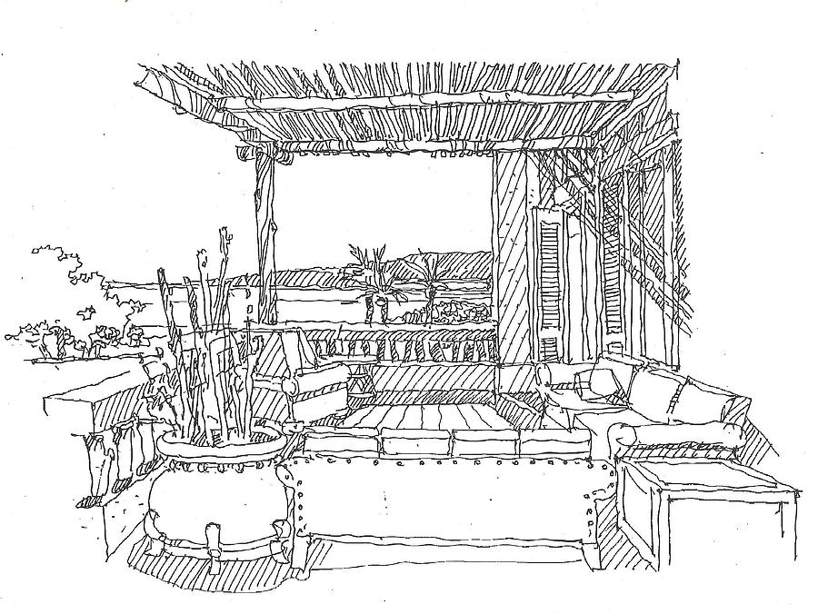 Lanai 3 Drawing by Andrew Drozdowicz