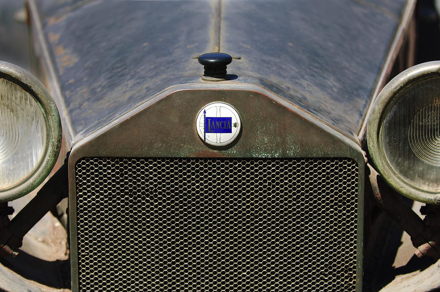 Lancia Barn Find Grille Photograph by Jill Reger