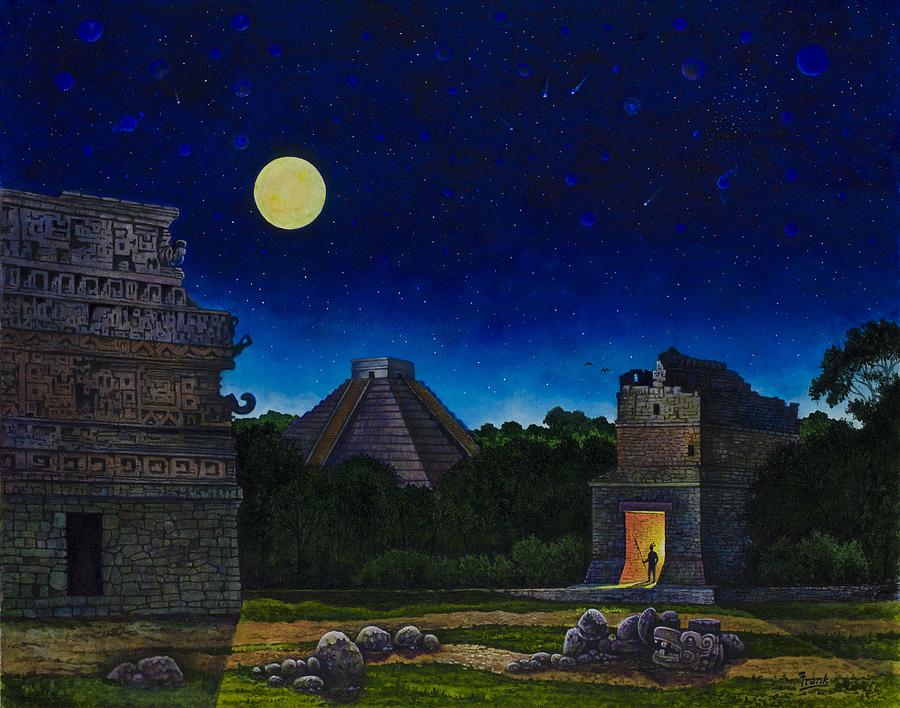 Maya Painting - Land of the Maya by Michael Frank