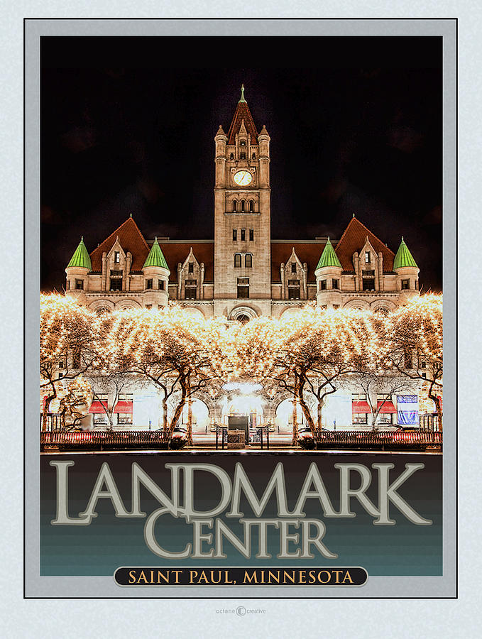 Landmark Center Winter Digital Art by Tim Nyberg