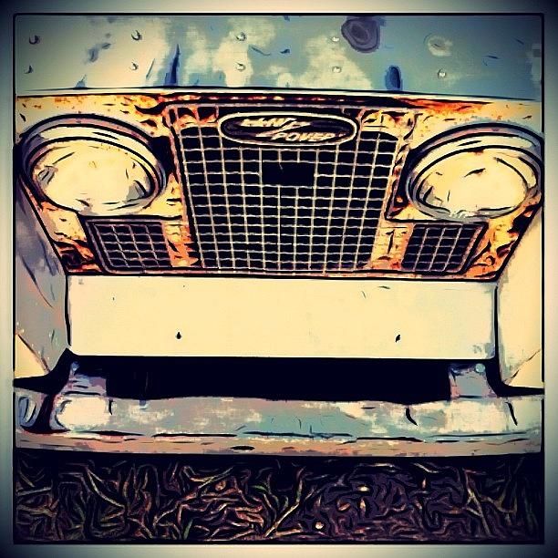 Grill Photograph - #landrover #grill #converted To by Exit Fifty-Seven