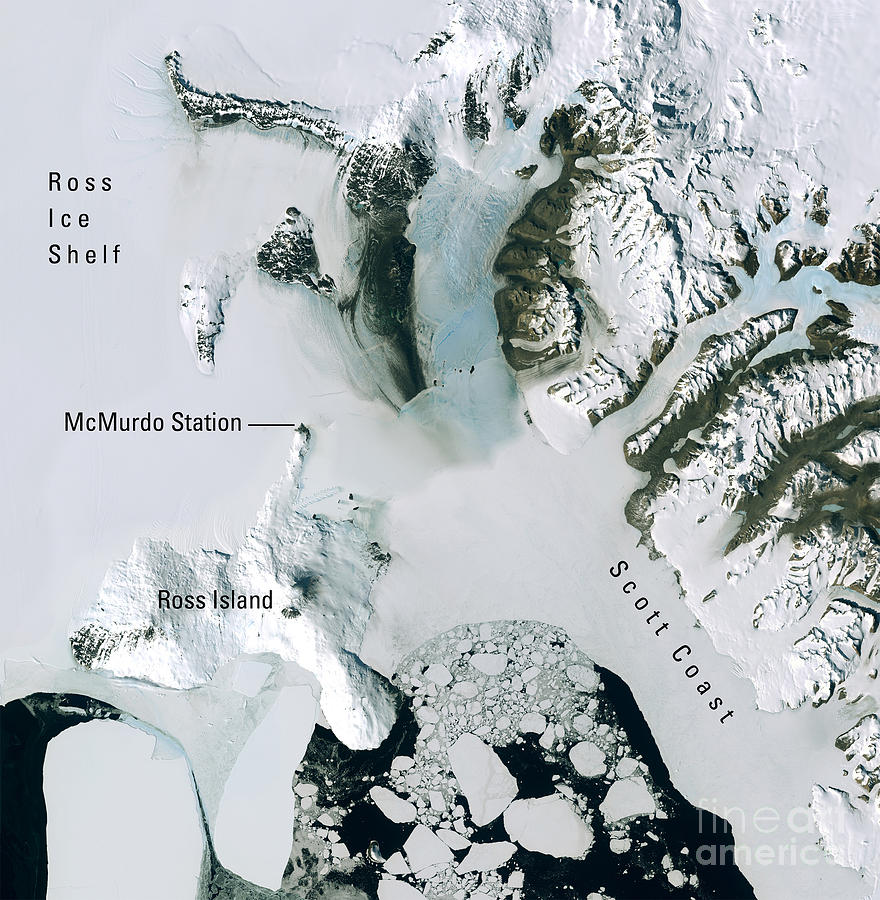 Landsat Image Mosaic Of Antarctica Photograph by Landsat Image Mosaic of Antarctica Project