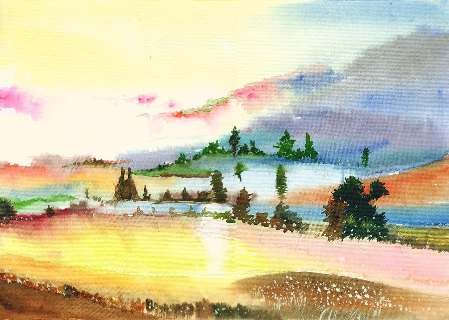 Landscape 1 Painting by Anil Nene