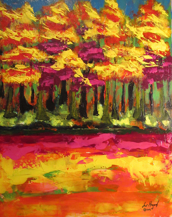 Landscape 1 of 2012 Painting by Lew Hagood