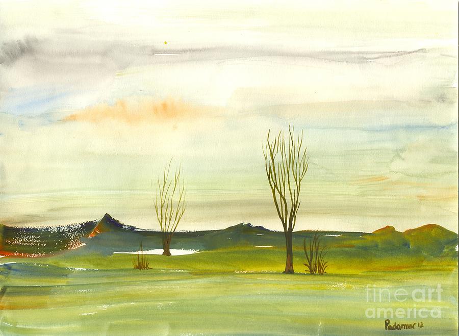 Landscape 2012-12 Painting by Padamvir Singh