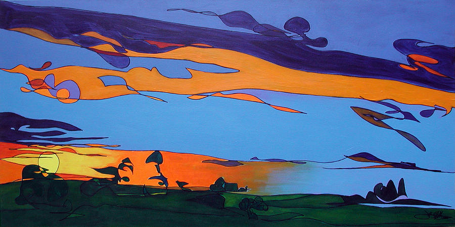 Landscape 283 Painting by John Gibbs