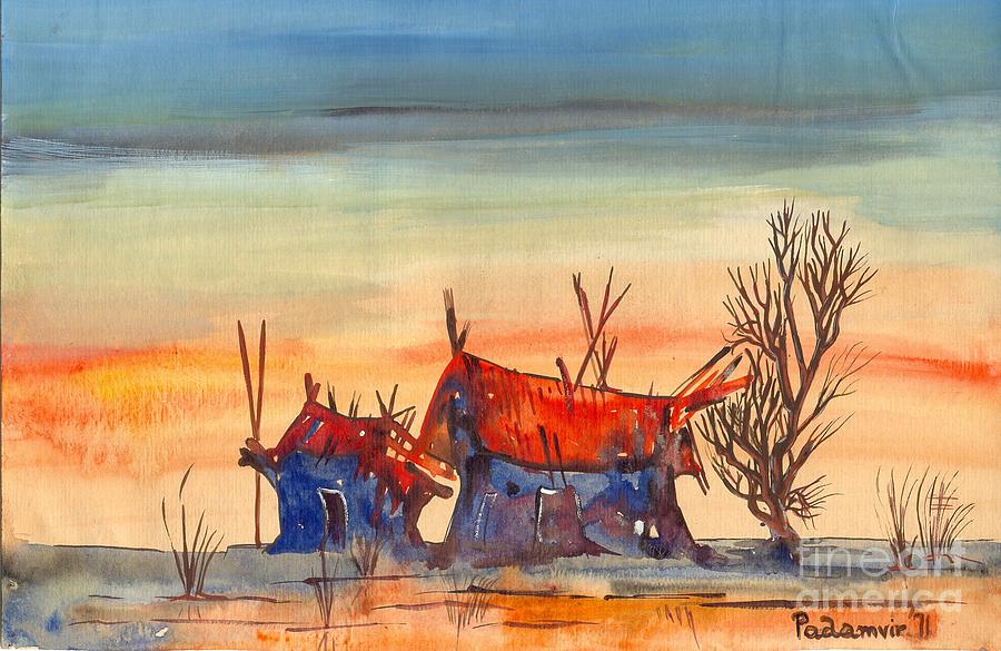 Landscape 5 Painting by Padamvir Singh