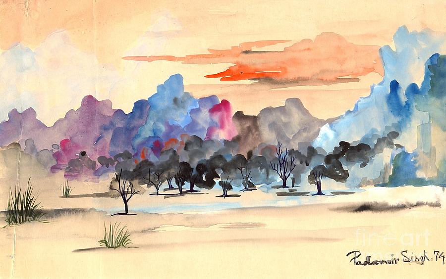 Landscape 6 Painting by Padamvir Singh