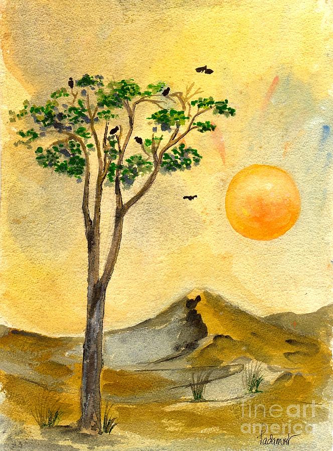 Landscape 74-13 Painting by Padamvir Singh