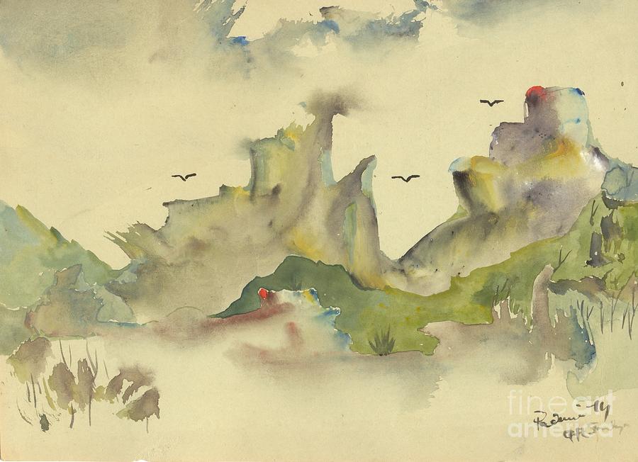 Landscape 74- 20 Painting by Padamvir Singh