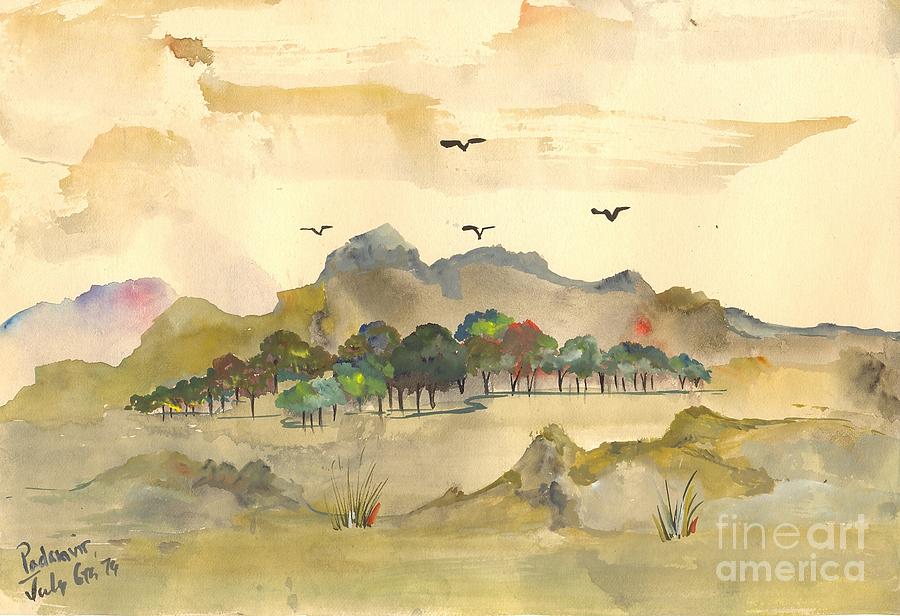 Landscape 74- 24 Painting by Padamvir Singh