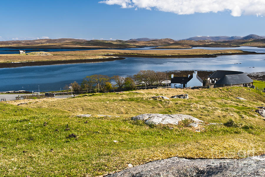 Landscape Callanish visitor centre and Loch Ceann Huabhig Photograph by ...