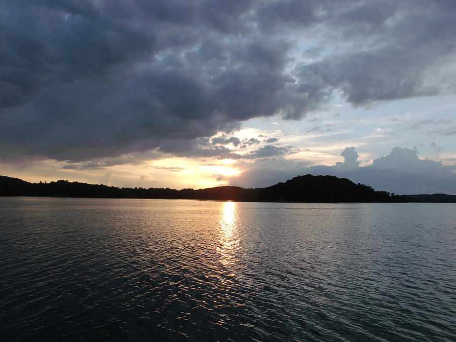 Sunset Photograph - Landscape Lake at Sunset by Brian  Maloney