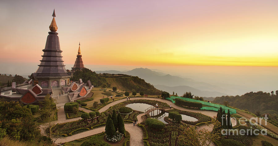Buddha Photograph - Landscape of Suthap mountain  by Anek Suwannaphoom