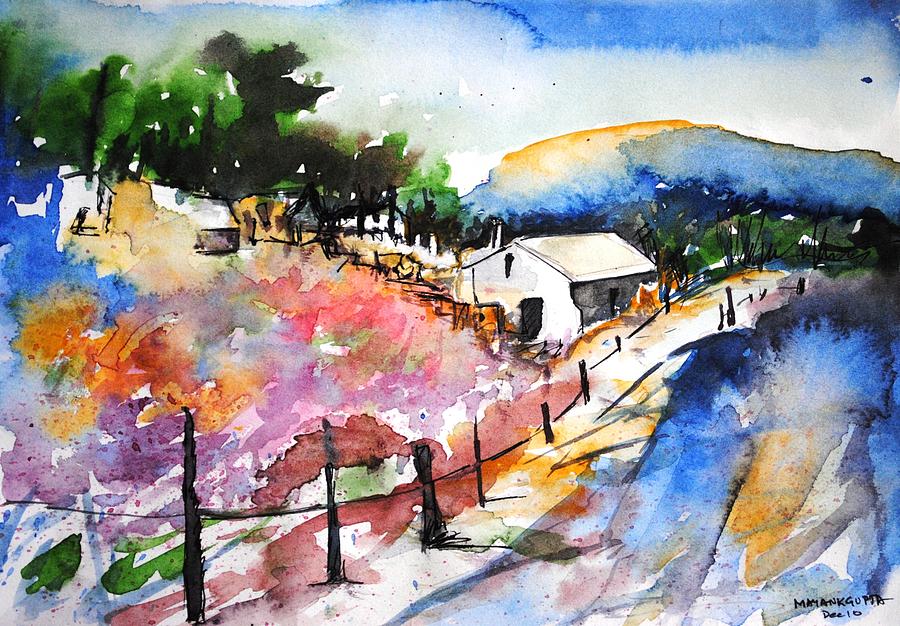 Landscape Painting - Landscape Two by Mayank Gupta Landscape Painting - Landscape Two by Mayank Gupta